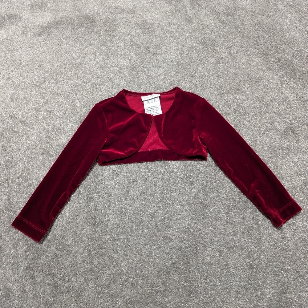 Jona Michelle Kids Ree Velvet Bolero Size 2T